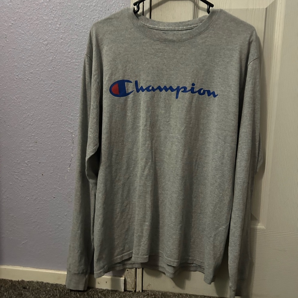 Champion Heather Gray Crewneck Top